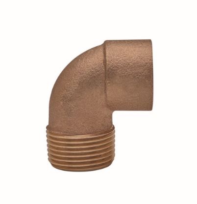 Immagine di GOMITO FILETTATO MASCHIO IN BRONZO A SALDARE Ø 12 MM 1/2"
