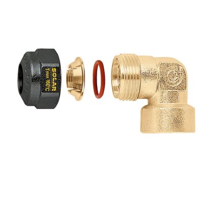 Immagine di RACCORDO O-RING CURVO Ø 22 MM 3/4" FEMMINA PER SOLARE