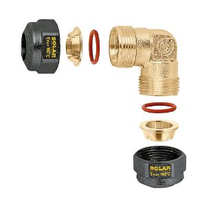 Immagine di RACCORDO O-RING CURVO Ø 22 MM DOPPIO PER SOLARE