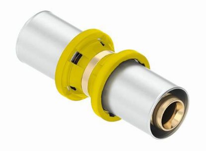 Immagine di MANICOTTO DRITTO INTERMEDIO NICHELATO MULTIGAS Ø 16x16 MM