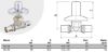 Immagine di RUBINETTO INCASSO VITONE Ø 16 MM FIVPRESS