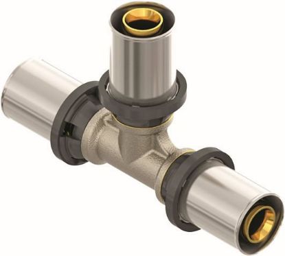 Immagine di TEE INTERMEDIO NICHELATO Ø 16x16x16 MM FIVPRESS