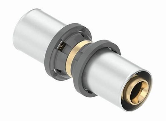 Immagine di MANICOTTO DRITTO INTERMEDIO NICHELATO Ø 20x20 MM FIVPRESS