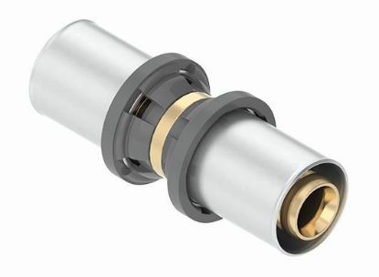 Immagine di MANICOTTO DRITTO INTERMEDIO NICHELATO Ø 16x16 MM FIVPRESS