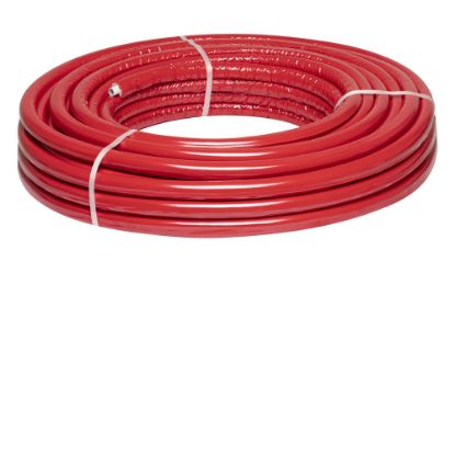 Immagine di TUBO MULTISTRATO RIVESTITO DA 9 MM ROSSO Ø 26X3 MM ROTOLO DA 25 MT