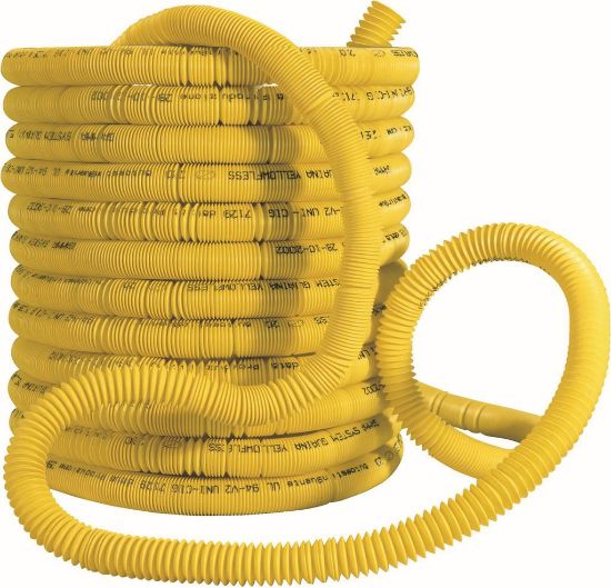 Immagine di GUAINA GIALLA ESTENSIBILE PER TUBAZIONI GAS Ø 20 MM ROTOLO 50 MT