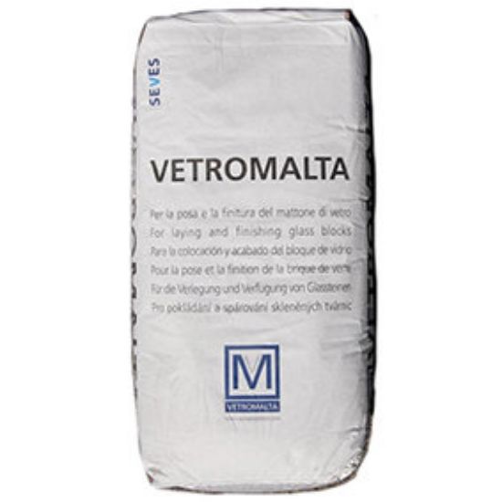 Immagine di STUK-GLASS MALTA PER POSA E STUCCATURA DI VETROMATTONI SACCO DA 25 KG