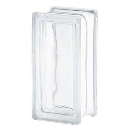 Immagine di VETROMATTONE ONDULATO TRASPARENTE 19X9 CM