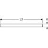 Immagine di PIATTO DOCCIA 60 SEMICIRCOLARE 80 H6 CM BIANCO GEBERIT