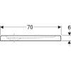 Immagine di PIATTO DOCCIA 60 RETTANGOLARE 120x70 H 6 CM BIANCO GEBERIT