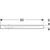 Immagine di PIATTO DOCCIA 60 RETTANGOLARE 100x80 H 6 CM BIANCO GEBERIT