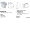 Immagine di VASO SMYLE FILO PARETE RIMFREE CON SEDILE AMMORTIZZATO CERAMICA BIANCA GEBERIT