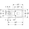 Immagine di VASO ICON SQUARE MONOBLOCCO MULTI RIMFREE CERAMICA BIANCA GEBERIT (SENZA SEDILE)