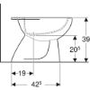 Immagine di BIDET COLIBRI A TERRA DISTANZIATO MONOFORO CERAMICA BIANCA GEBERIT