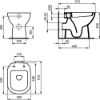 Immagine di VASO I.LIFE A A TERRA DISTANZIATO SCARICO PARETE CERAMICA BIANCA IDEAL STANDARD (SENZA SEDILE)