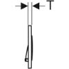 Immagine di SIGMA20 ROUND PLACCA DI COMANDO DOPPIO TASTO BIANCO OPACO/CROMATO/BIANCO OPACO PER CASSETTA SIGMA8 GEBERIT