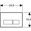 Immagine di SIGMA50 SQUARE PLACCA DI COMANDO SOLO TELAIO PER CASSETTA SIGMA8 GEBERIT