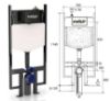Immagine di CASSETTA PER CARTONGESSO TROPEA-S BLOCK S90 AUTOPORTANTE SCARICO MECCANICO+STRUTTURA VALSIR