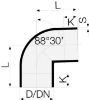Immagine di CURVA PEHD Ø 90 MM 88,30°
