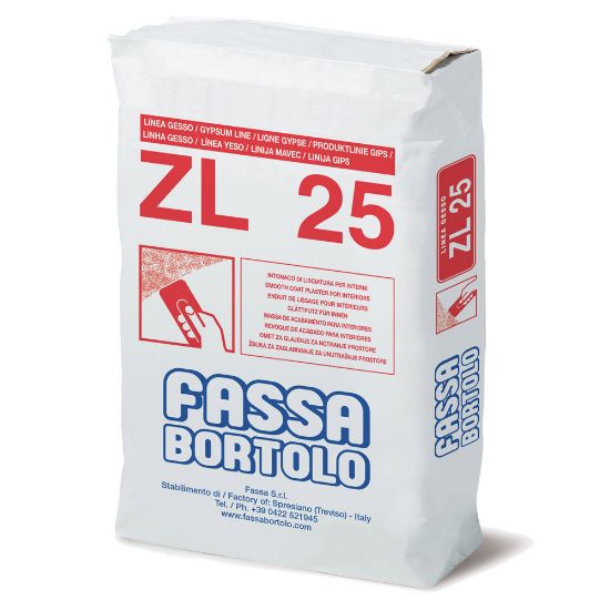 Immagine di INTONACO ZL25 A BASE DI CALCE E GESSO PER INTERNI SACCO DA 25 KG FASSA