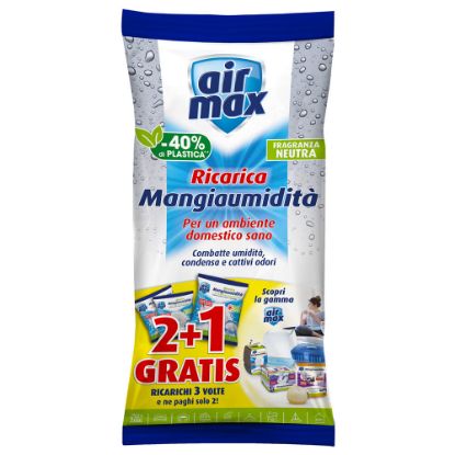 Immagine di MANGIAUMIDITA  1350 GR RICARICA (3X450 GR) 2+1 GRATIS FRAGRANZA NEUTRA AIR MAX