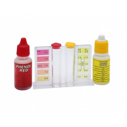 Immagine di KIT ANALISI IN GOCCE PER LA RILEVAZIONE DI CLORO/BROMO + PH TECNO LINE