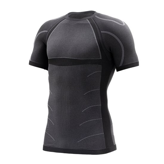 Immagine di T-SHIRT TERMICA UNDERWEAR BS160 NADAL NERO/ANTRACITE TG. L/XL ZERO 3