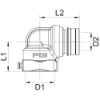 Immagine di TECO FASTEC F13 DN15 RACCORDO CURVO MASCHIO-FEMMINA