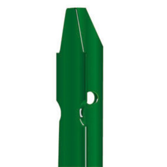 Immagine di PALO A T IN FERRO PLASTIFICATO VERDE PER RECINZIONE 35X35X3,5 MM 2,25 MT