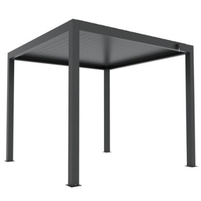 Immagine di PERGOLA BIOCLIMATICA IN METALLO ATENA PALO 12X12 CM DIMENSIONE 300X400XH250 CM COLORE GRIGIO VERDELOOK