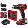 Immagine di TRAPANO AVVITATORE A BATTERIA TE-CD 18/43 2 BATTERIE 18V 2,0AH CON 22 ACCESSORI EINHELL