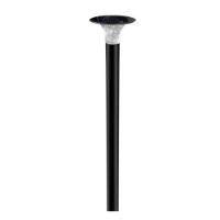Immagine di LAMPIONCINO LED DA TERRA SOLARE CON PALO 15W E BATTERIA LIFEPO4 3.2V COLORE NERO DIAMETRO 257 MM x 1073,80 MM CON SELETTORE 4000K O 6400K IP65 VT-413 V-TAC