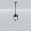 Immagine di LAMPADA A SOSPENSIONE A LANTERNA CON PORTALAMPADA ATTACCO E27 COLORE NERO IP44 VT-850 V-TAC