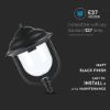 Immagine di LAMPADA A SOSPENSIONE A LANTERNA CON PORTALAMPADA ATTACCO E27 COLORE NERO IP44 VT-850 V-TAC