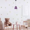 Immagine di LAMPADA A SOSPENSIONE LED 7W CAMPANA IN PLASTICA VIOLA CON ATTACCO IN METALLO CROMATO VT-1036-P V-TAC