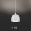 Immagine di LAMPADA A SOSPENSIONE LED 8,5W 3000K COLORE BIANCO Ø10X162CM VT-7794-W V-TAC