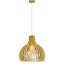 Immagine di LAMPADA A SOSPENSIONE IN LEGNO CON PARALUME A IMBUTO Ø35 x H 45 CM PORTALAMPADA ATTACCO E27 VT-3450 V-TAC