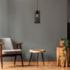 Immagine di LAMPADA A SOSPENSIONE A CILINDRO ALVEOLARE IN METALLO COLORE NERO Ø13 x H 25 CM PORTALAMPADA ATTACCO E27 VT-7131-MB V-TAC