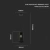 Immagine di LAMPADA A SOSPENSIONE A CILINDRO ALVEOLARE IN METALLO COLORE NERO Ø13 x H 25 CM PORTALAMPADA ATTACCO E27 VT-7131-MB V-TAC