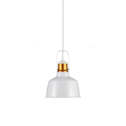 Immagine di LAMPADA A SOSPENSIONE IN ALLUMINIO BIANCO Ø22 X H28CM PORTALAMPADA ATTACCO E27 VT-7422-WH V-TAC