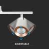 Immagine di FARETTO LED TRIPLO DA MURO 15W CON TESTA ORIENTABILE COLORE BIANCO 4000K IP20 VT-818-W-N V-TAC