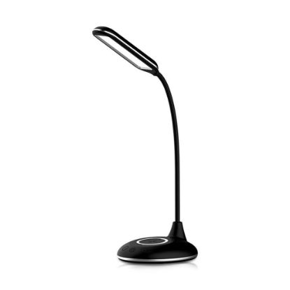 Immagine di LAMPADA LED DA TAVOLO CON BASE DI RICARICA WIRELESS PER SMARTPHONE 3W COLORE NERO VT-7705-B-N V-TAC