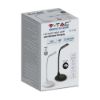 Immagine di LAMPADA LED DA TAVOLO CON BASE DI RICARICA WIRELESS PER SMARTPHONE 3W COLORE NERO VT-7705-B-N V-TAC