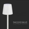 Immagine di LAMPADA LED DA TAVOLO A BATTERIA RICARICABILE 3W COLORE BIANCO DIMMERABILE 4000K VT-7703-RB-W V-TAC