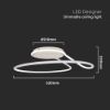 Immagine di PLAFONIERA LED DESING ROTONDO IN ALLUMINIO COLORE BIANCO 54W DIMMERABILE 4000K VT-7762-W V-TAC