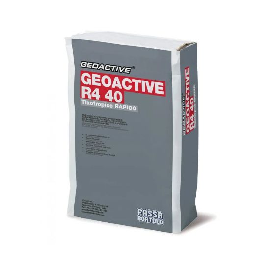 Immagine di MALTA RAPIDA GEOACTIVE R4 40 POLIMERO-MODIFICATA SACCO DA 25 KG FASSA