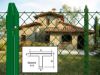 Immagine di PALO A T IN FERRO PLASTIFICATO VERDE PER RECINZIONE 35X35X3,5 MM  2,00 MT