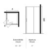 Immagine di BOX DOCCIA TIPICA ANGOLO SCORREVOLE 82-87 CM (PER LATO) SILVER BRILL CRISTALLO STAMPATO IDEAL STANDARD