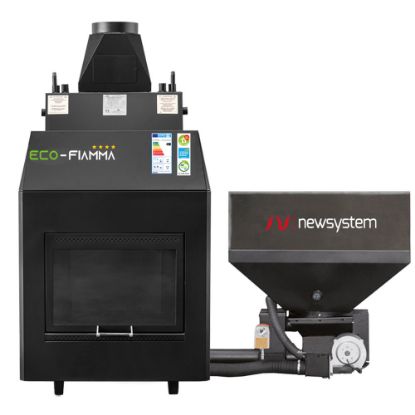 Immagine di TERMOCAMINO POLICOMBUSTIBILE ECO-FIAMMMA 40 NEWSYSTEM