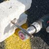 Immagine di SPAZZOLA SAGOMATA A FUGA CLEPSYDRA IN ACCIAIO PER TRAPANO DIAMETRO 60-50MM